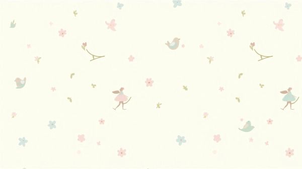 Des motifs féériques pour un papier peint de chambre fille