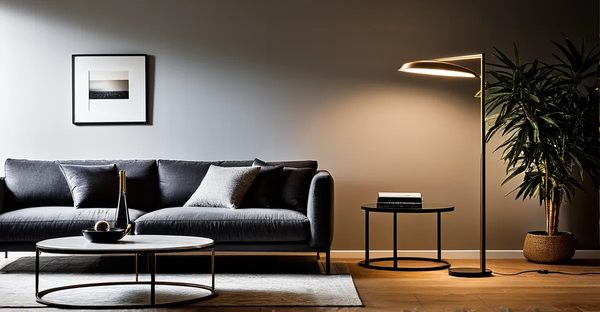 Lampadaire moderne : éclairage élégant pour votre salon